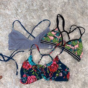 THREE Bikini Tops NWOT